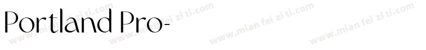 Portland Pro字体转换